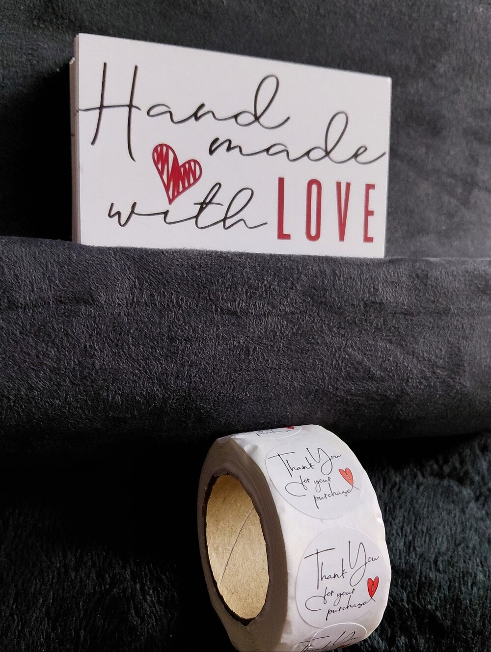 550ct. 50ct. 'Handmade With Love' Cards/500ct. Stickers 3 Random Polymailers - Picture 4 of 6